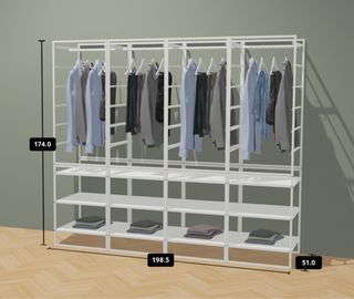 Estructura de Ropa Jonaxel Ikea Blanca