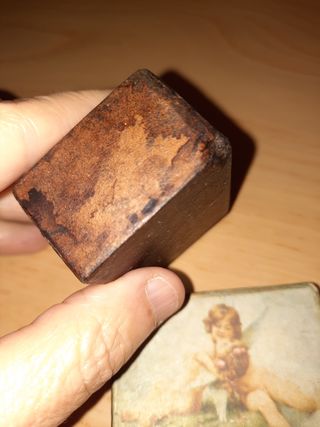 Scatolina vintage con angelo e fiocco