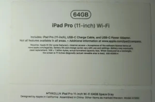 iPad Pro 11 64GB + Apple Pencil