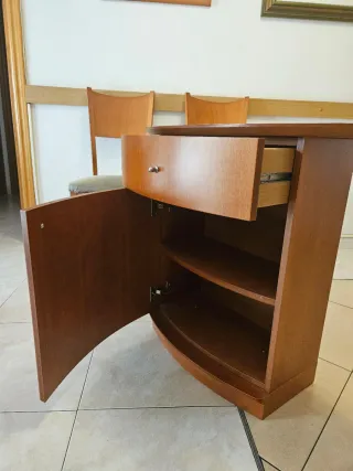 Mueble de entrada madera con cajón