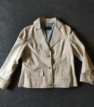 Chaqueta Vera Pelle piel ovino T.42 Beige