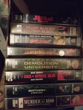 Lote 8 Películas VHS Acción y Suspense