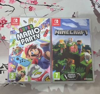 Super Mario Party y Minecraft para Nintendo switch