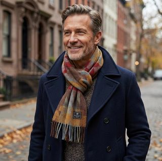 Zegna, sciarpa, uomo, cashmere, lana, vintage