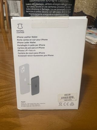 Scatola Cover Pelle iPhone 13 Pro + Wallet
