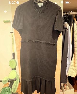 Vestido corto negro Seraphine premamá