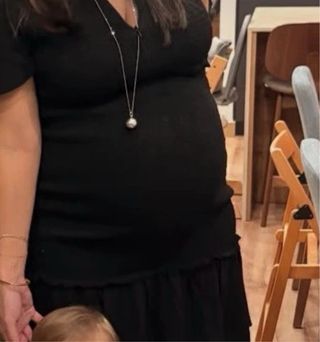 Vestido corto negro Seraphine premamá