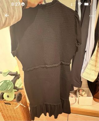 Vestido corto negro Seraphine premamá