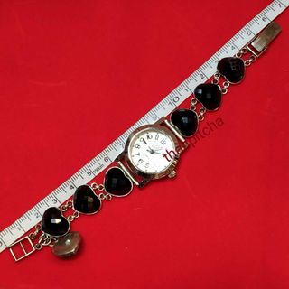 Reloj Plata 925 Corazones Ónix