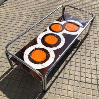 Mesa Centro ceramica Vintage Francia 1970