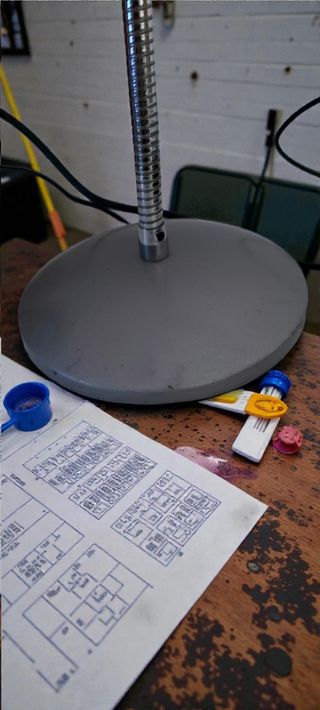 Lampada Scrivania Vintage Industriale Grigia