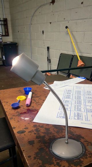 Lampada Scrivania Vintage Industriale Grigia