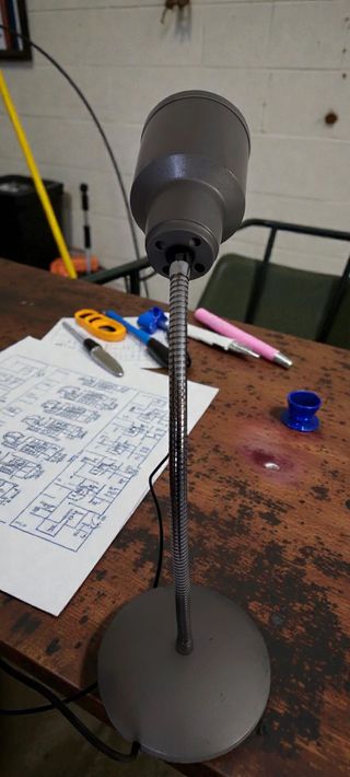 Lampada Scrivania Vintage Industriale Grigia