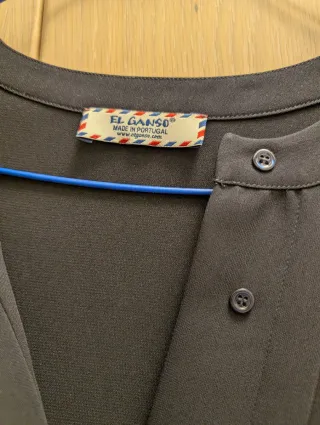 Vestido El Ganso Negro y Rojo Talla M