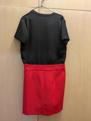 Vestido El Ganso Negro y Rojo Talla M