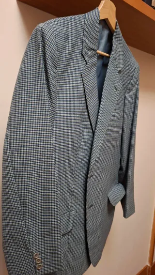 Chaqueta de vestir cuadros Talla L