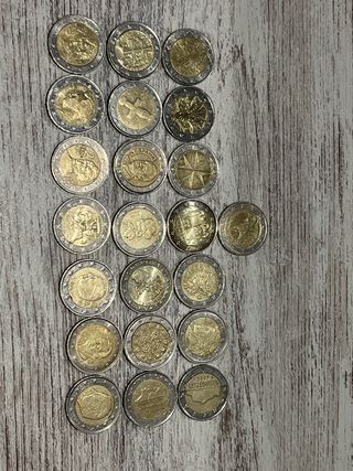 Lote 20 Monedas 2 Euros Colección