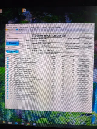 Disco duro 2.5” Seagate 250GB SATA