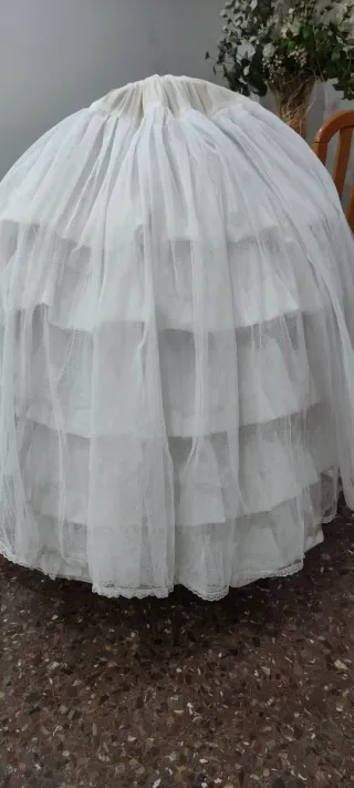 Can Can Fallera 98cm Blanco