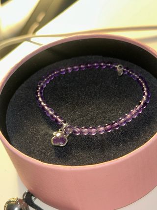 Pulsera Tous Amatista y Plata