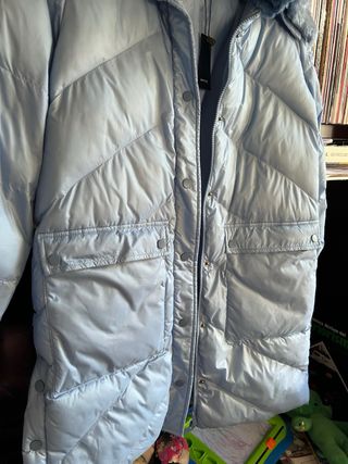 Abrigo azul turquesa