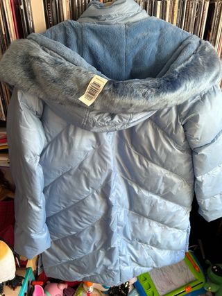 Abrigo azul turquesa