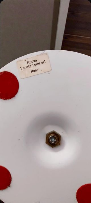 Lampada Scrivania Vintage Veneta Lumi Bianca