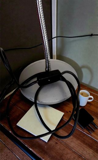 Lampada Scrivania Vintage Veneta Lumi Bianca