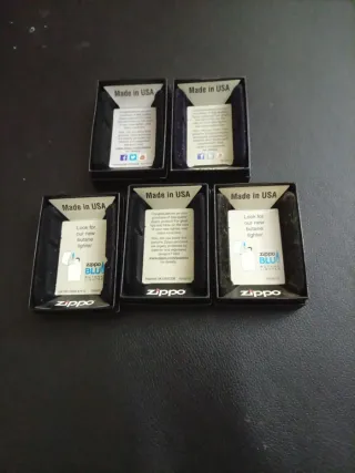 Lote 5 Caixas Zippo