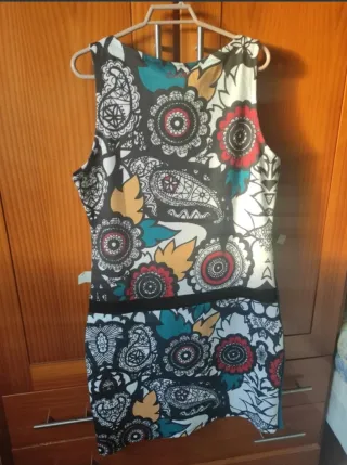 Vestido pichi estampado mujer
