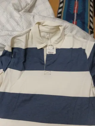 Polo rayas azul y blanco