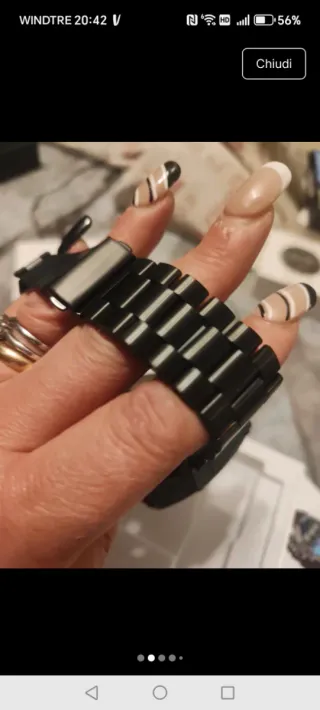 Smartwatch Nero e Argento