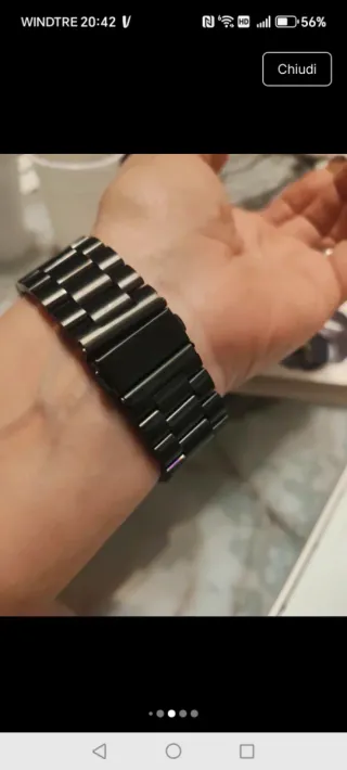 Smartwatch Nero e Argento