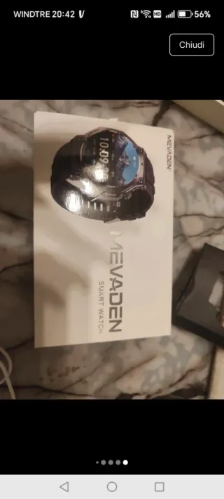 Smartwatch Nero e Argento