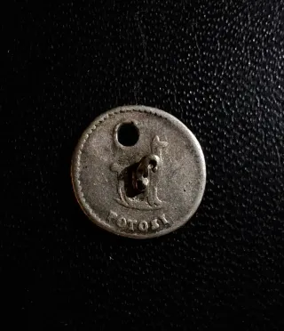 Moneda Antigua Plata Potosí