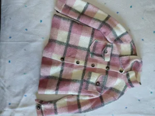 Chaqueta cuadros rosa y blanco
