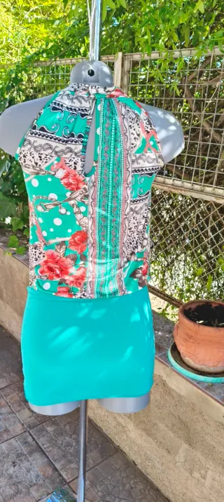 Vestido Luxurissime estampado satinado