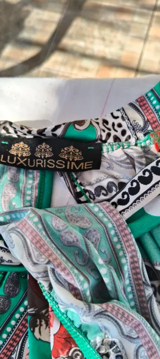 Vestido Luxurissime estampado satinado