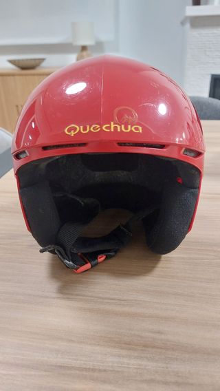 Casco de esquí infantil Quechua rojo