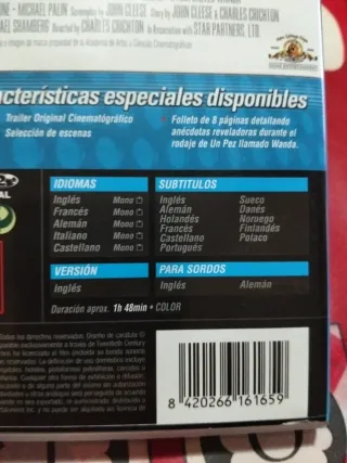 Un Pez Llamado Wanda DVD Comedia