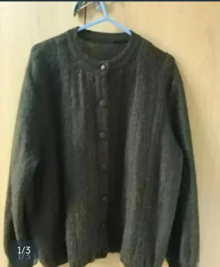 Chaqueta Lana Suave Gris