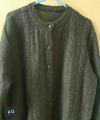 Chaqueta Lana Suave Gris