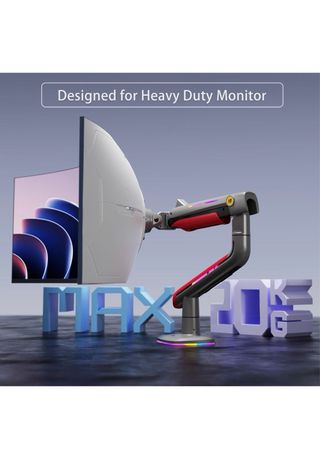 Brazo de Monitor Negro/Rojo