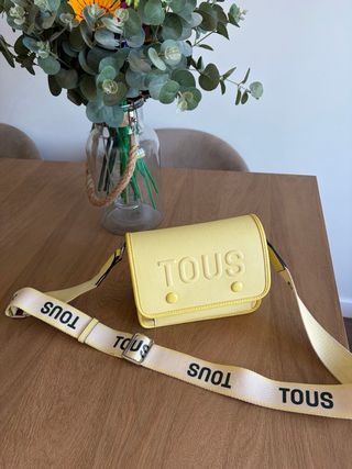 Bolso bandolera amarillo TOUS