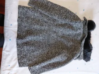 Abrigo Punto Roma Gris