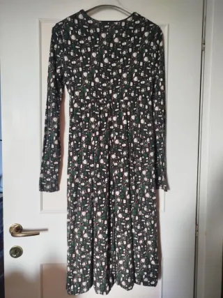 Max Mara Studio Abito V 42/M Verde/Marrone