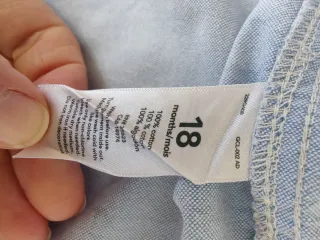 Camisa azul estampado anclas 18 meses