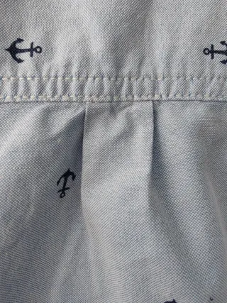 Camisa azul estampado anclas 18 meses