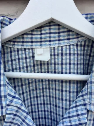 Camisa cuadros manga 3/4 Talla XL