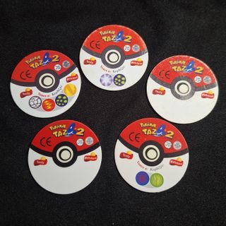Lote 5 Tazos Pokémon Marowak, Kangaskhan, Hypno